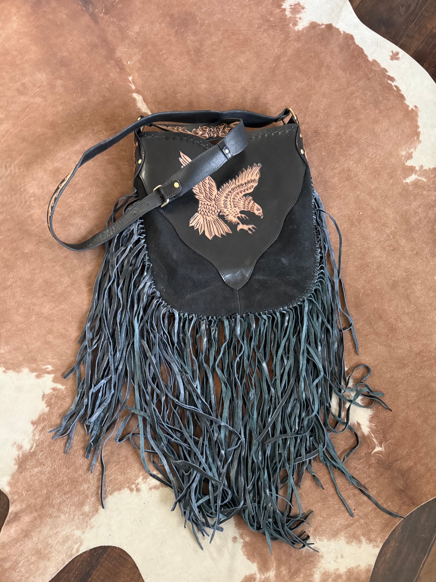 Fringe Eagle Crossbody