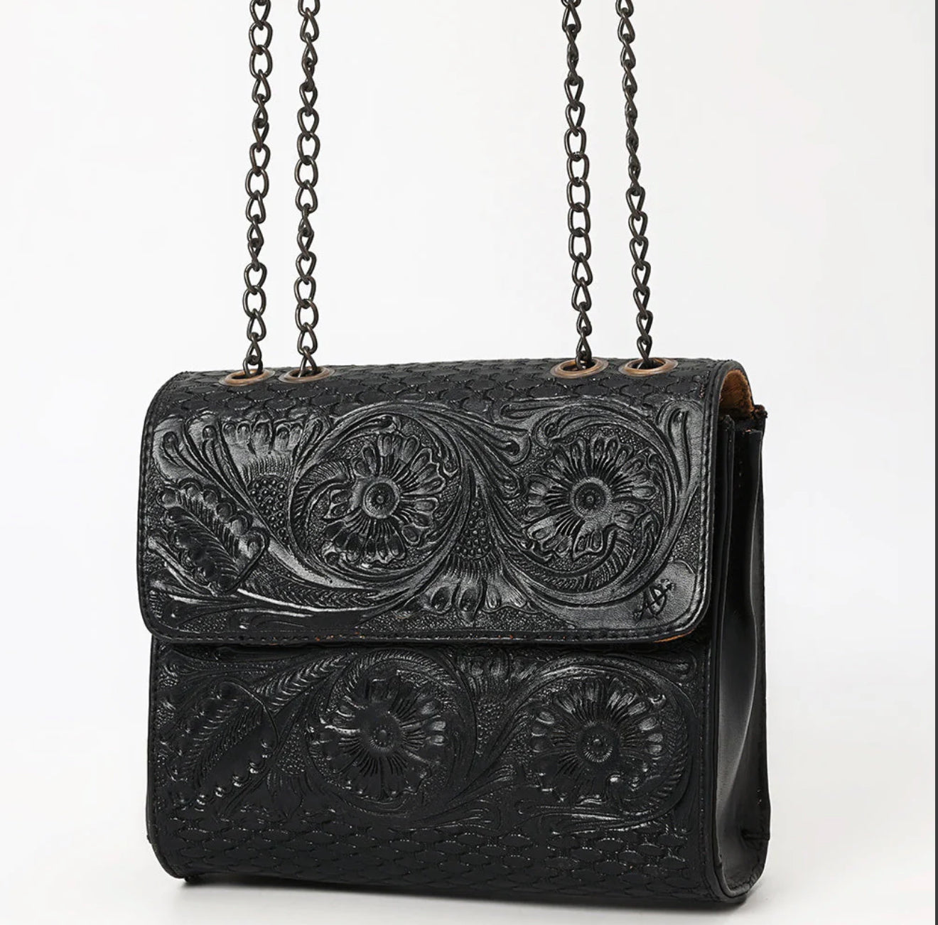 Unchained Tooled Crossbody