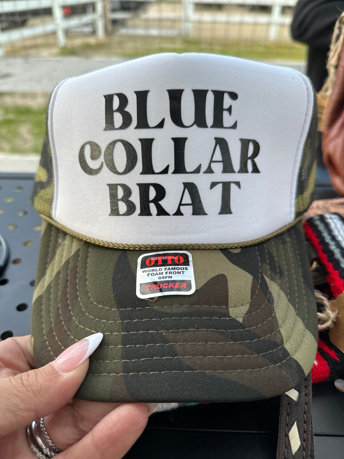 Blue Collar Brat Trucker Hat