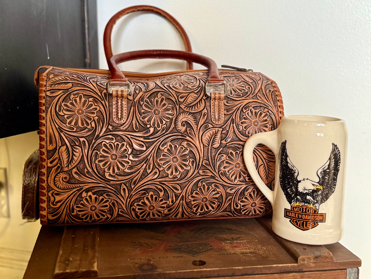 Tooled Speedy Handbag