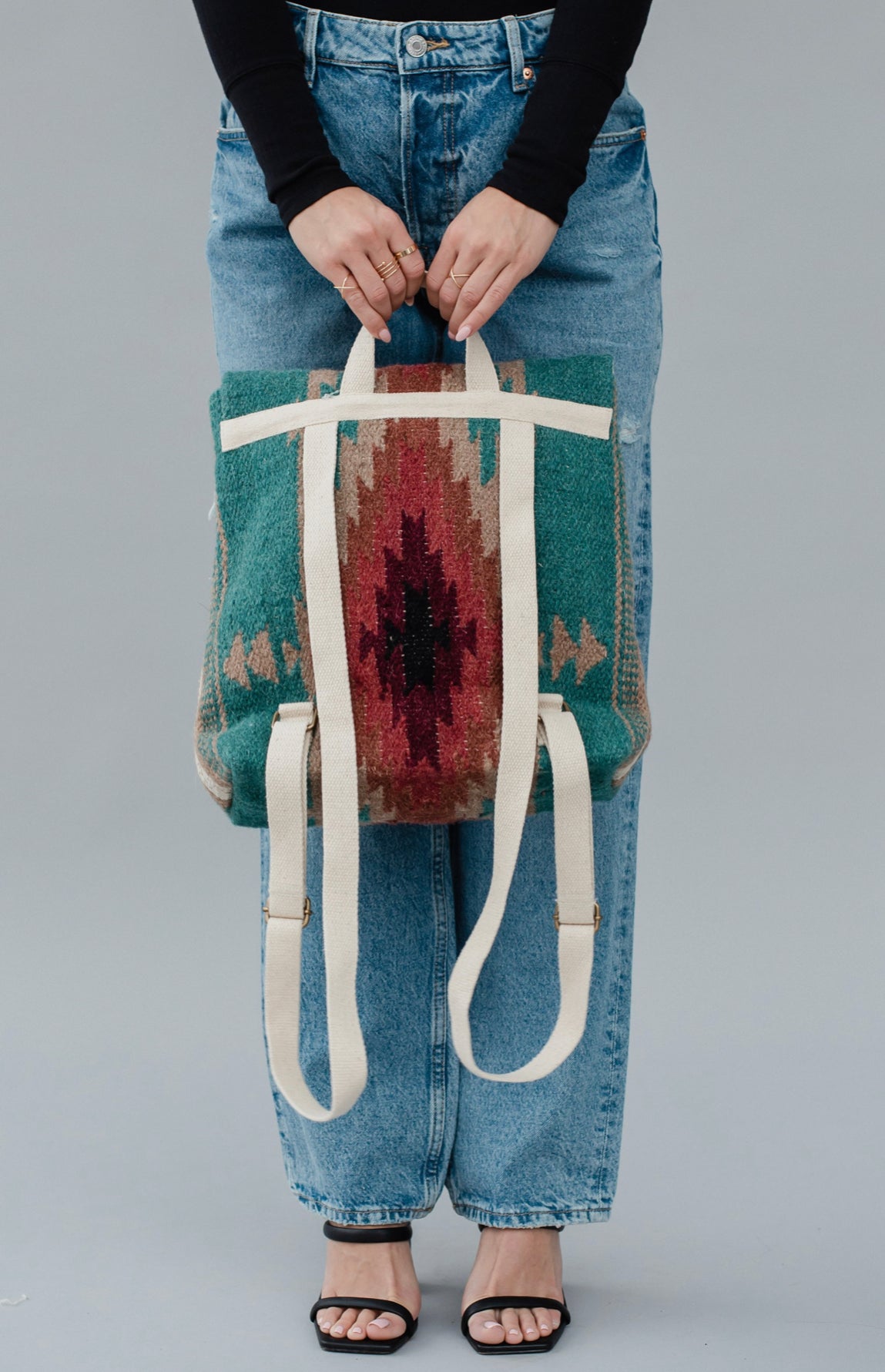 Woven Aztec Backpack