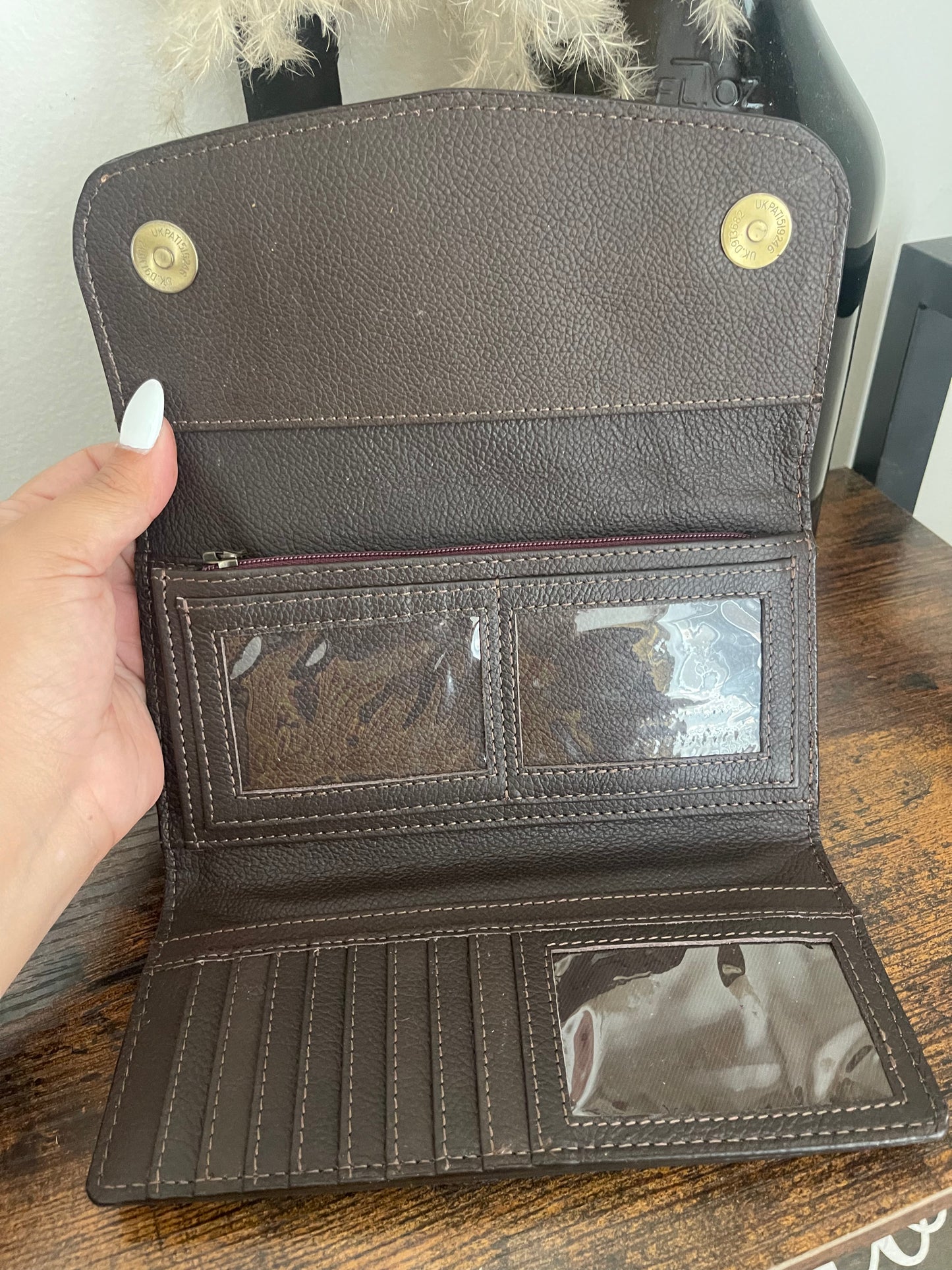 Feathered Indian Trifold Wallet