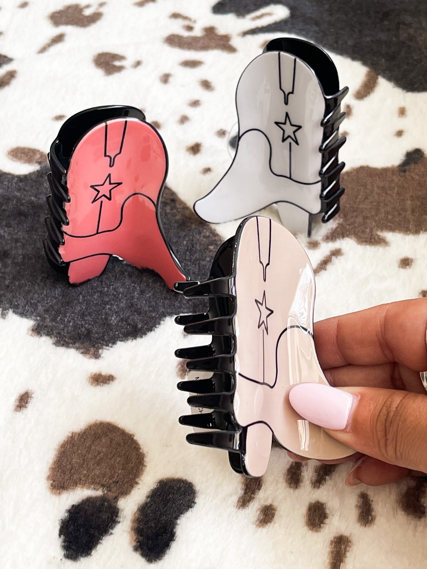 Cowboy Boot Hair Claw