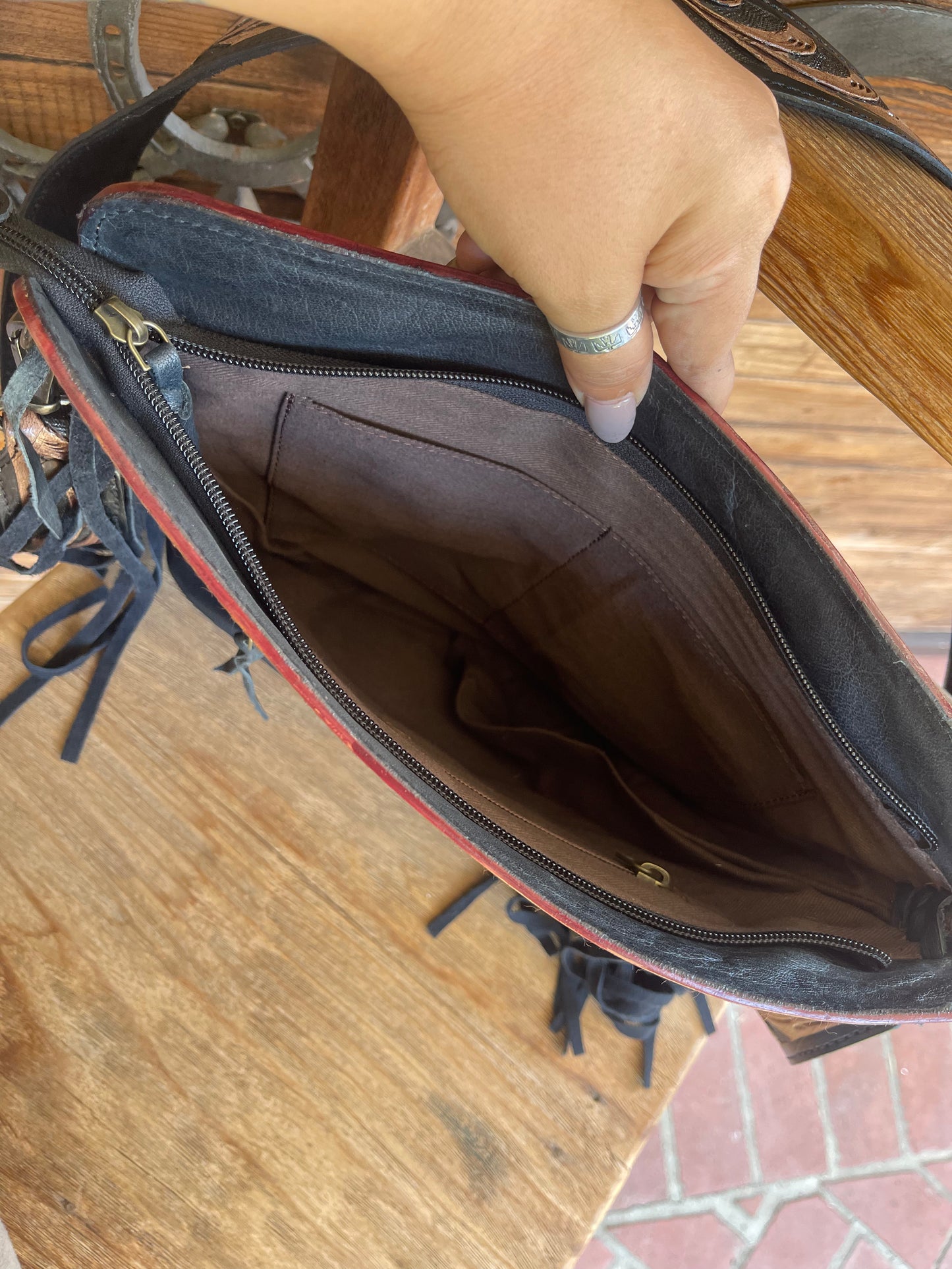 Aspen Tooled Leather Purse