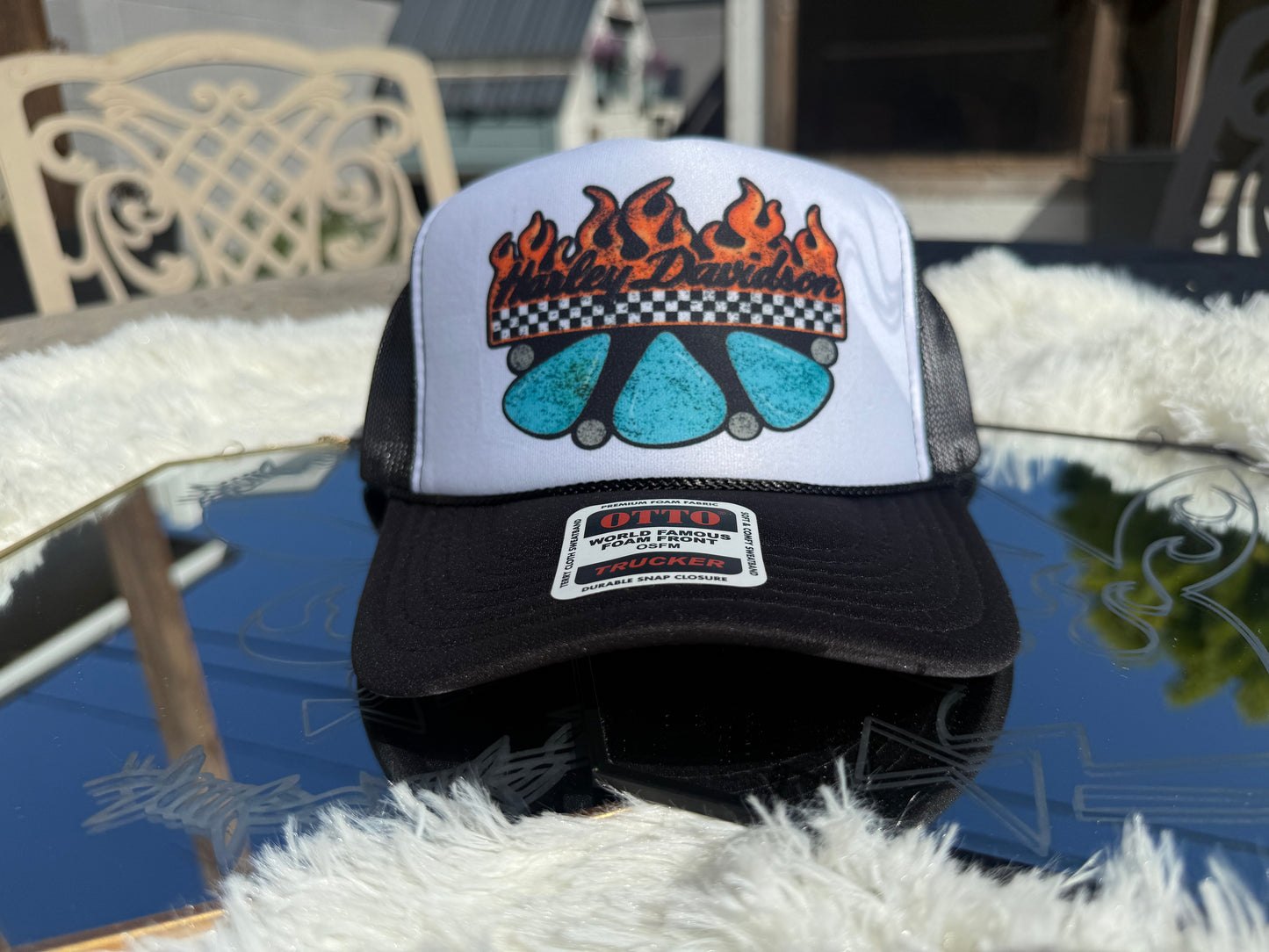 HD Turquoise Trucker