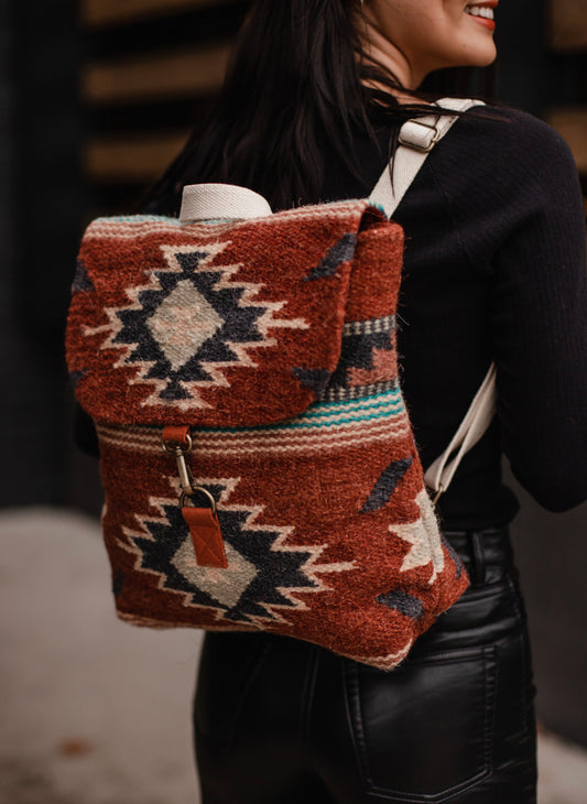 Woven Aztec Backpack
