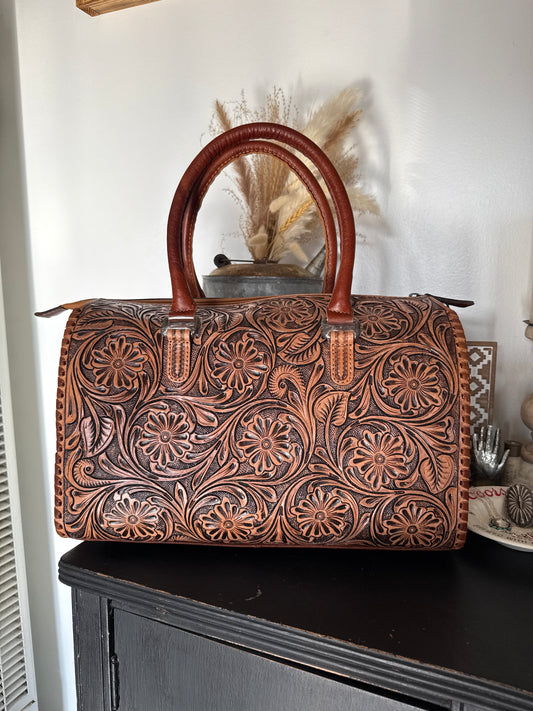 Tooled Speedy Handbag