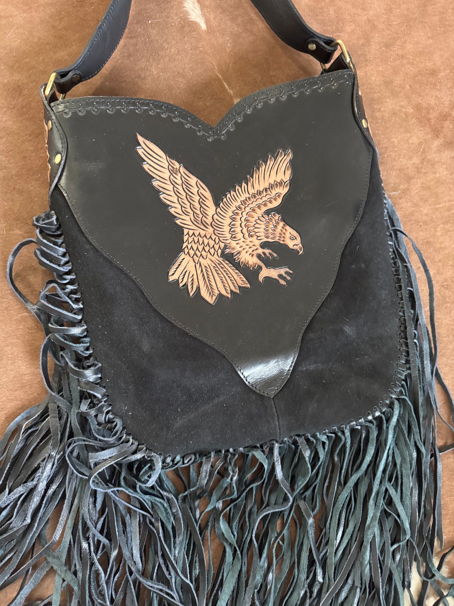 Fringe Eagle Crossbody