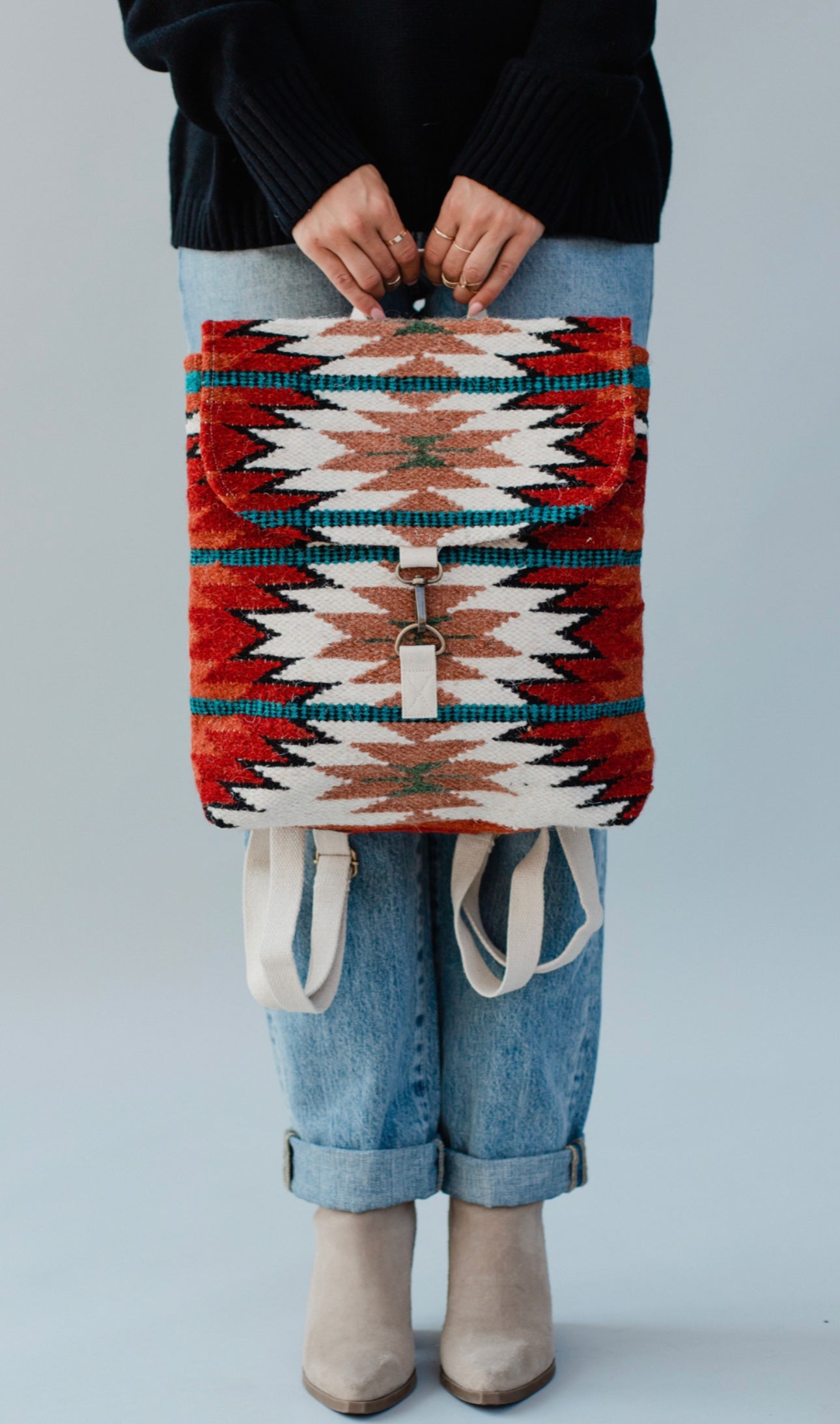 Woven Aztec Backpack