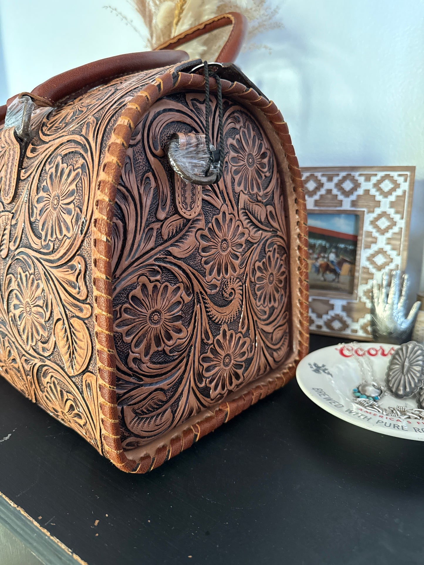 Tooled Speedy Handbag