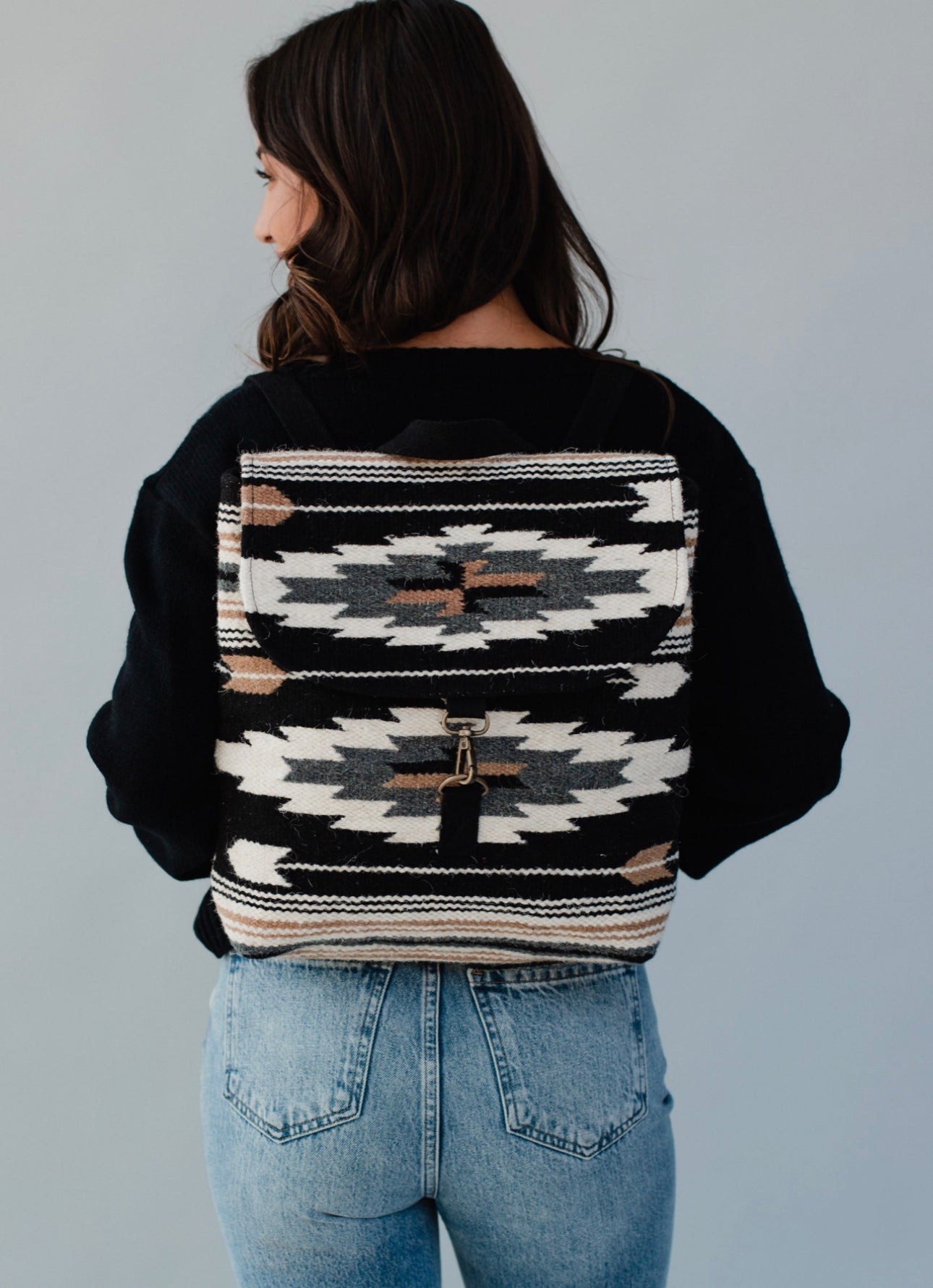 Woven Aztec Backpack