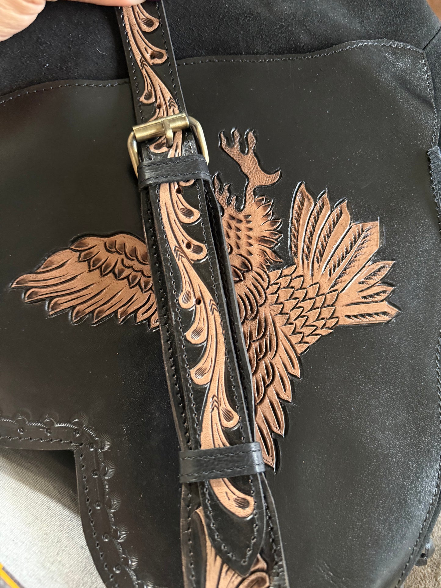 Fringe Eagle Crossbody