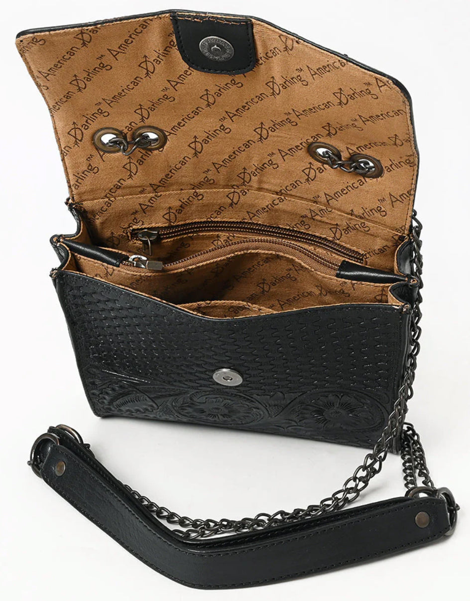 Unchained Tooled Crossbody
