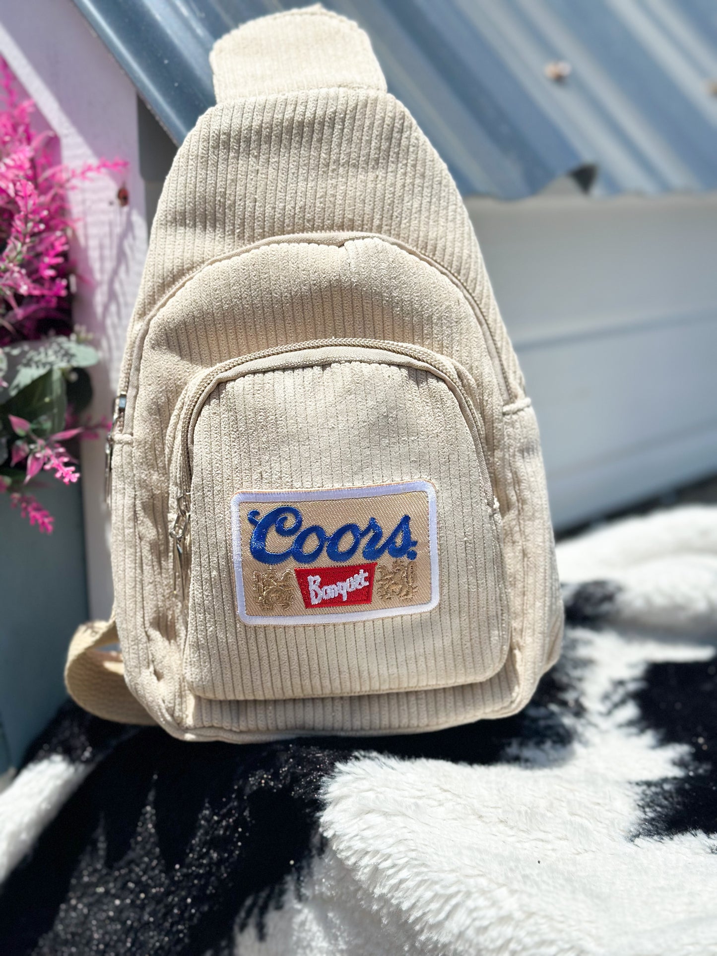 Corduroy Sling Bag