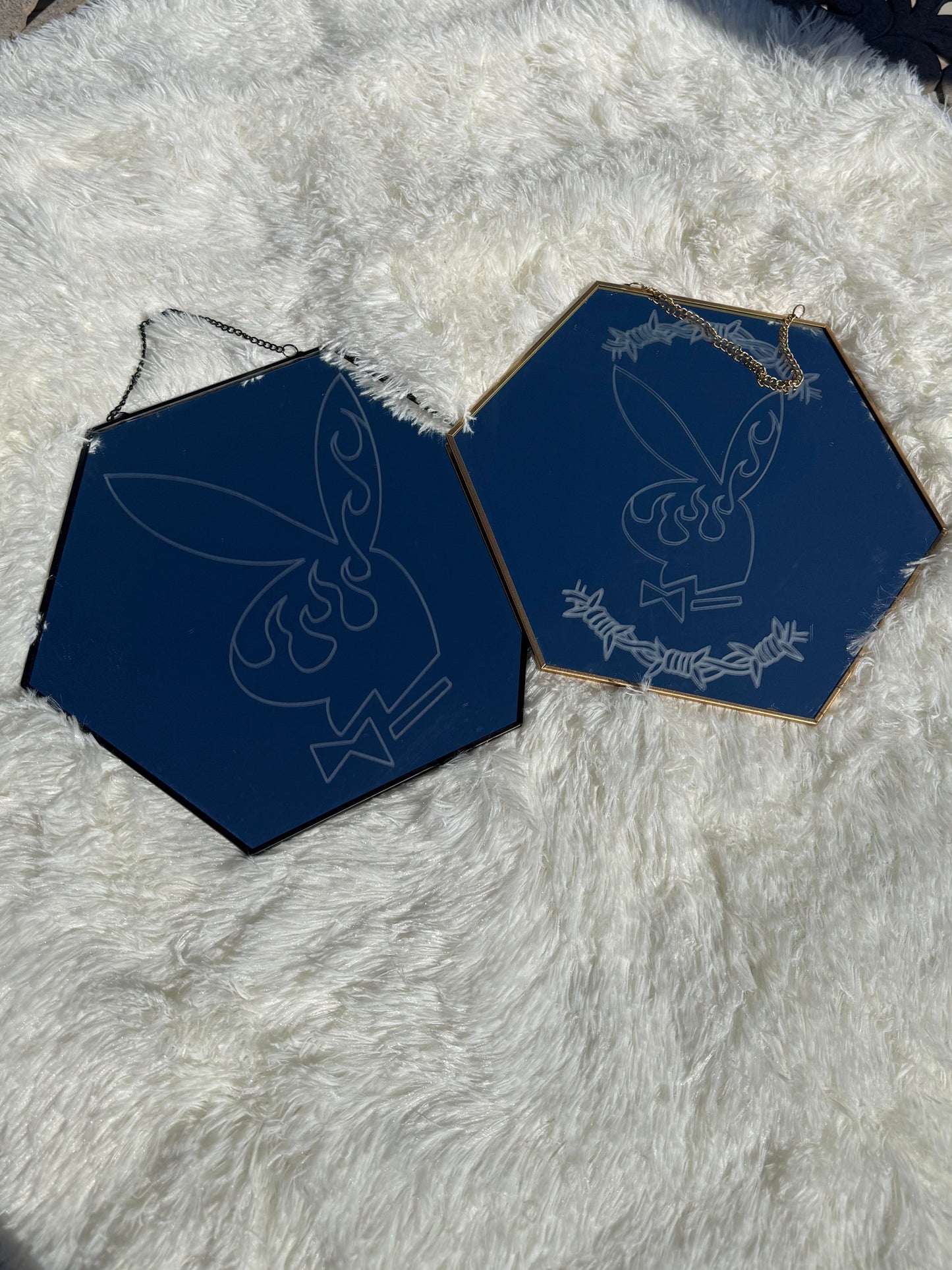 Playboy Etched Mirror