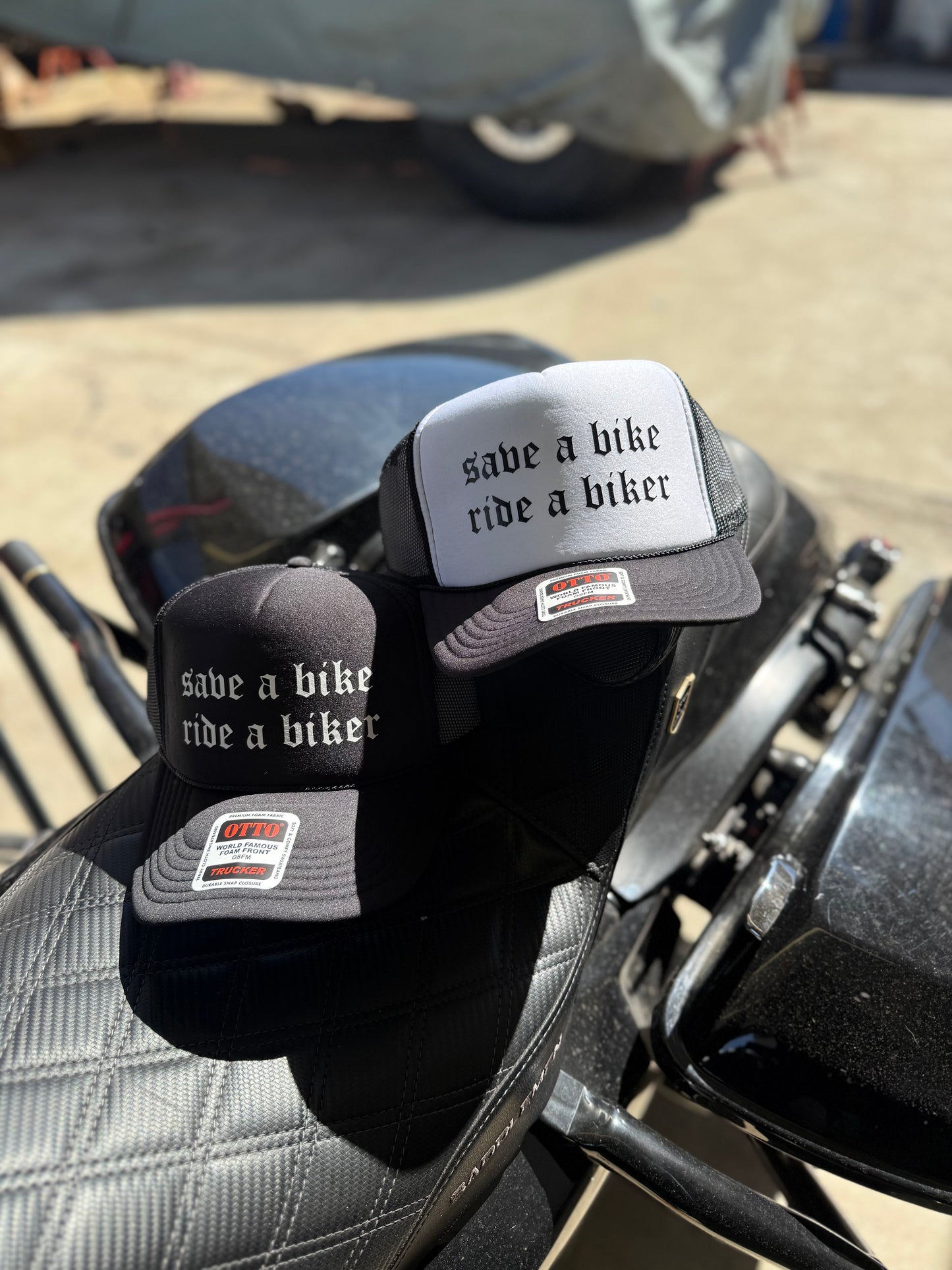 Save a bike ride a biker Trucker
