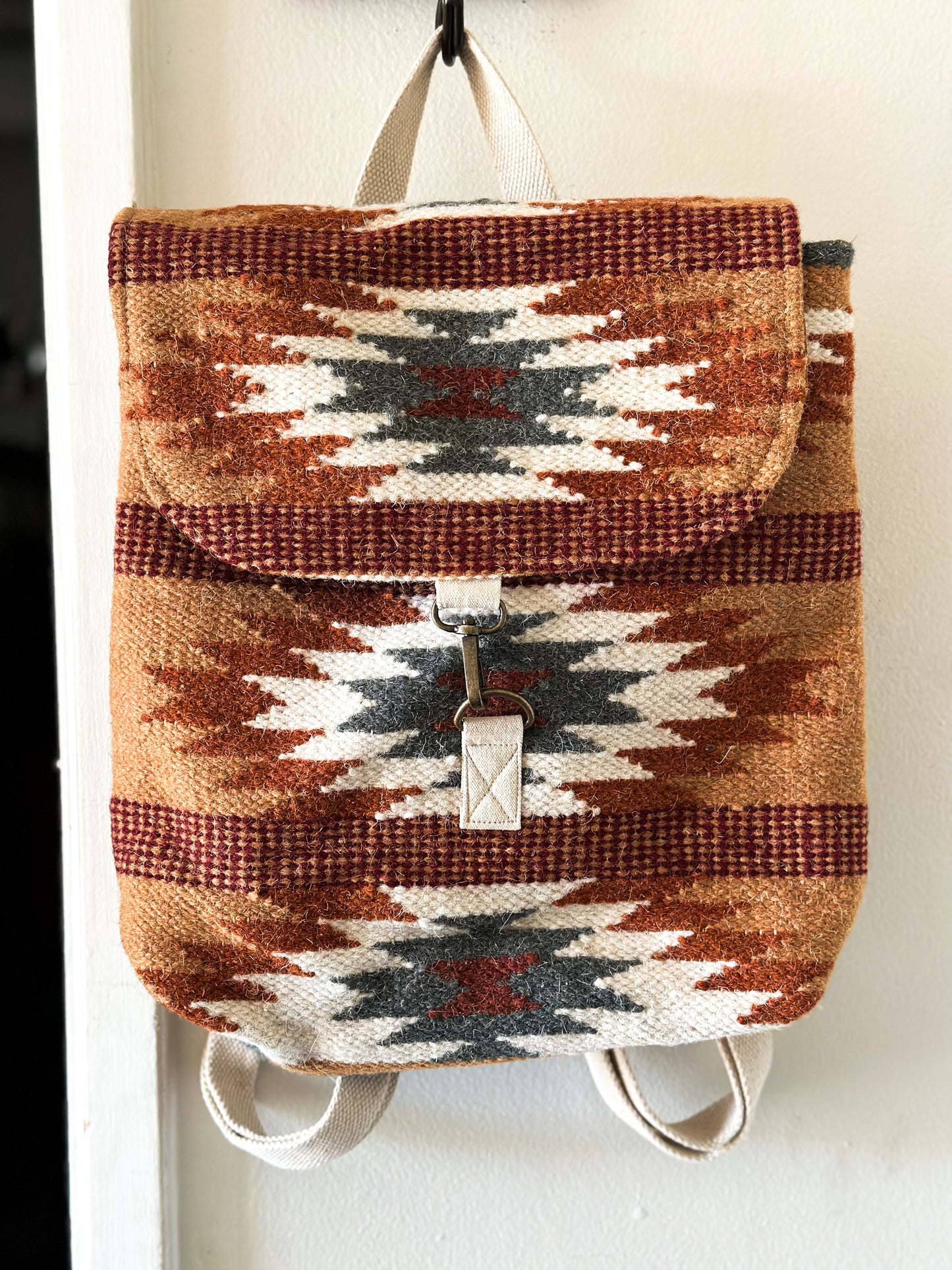 Woven Aztec Backpack
