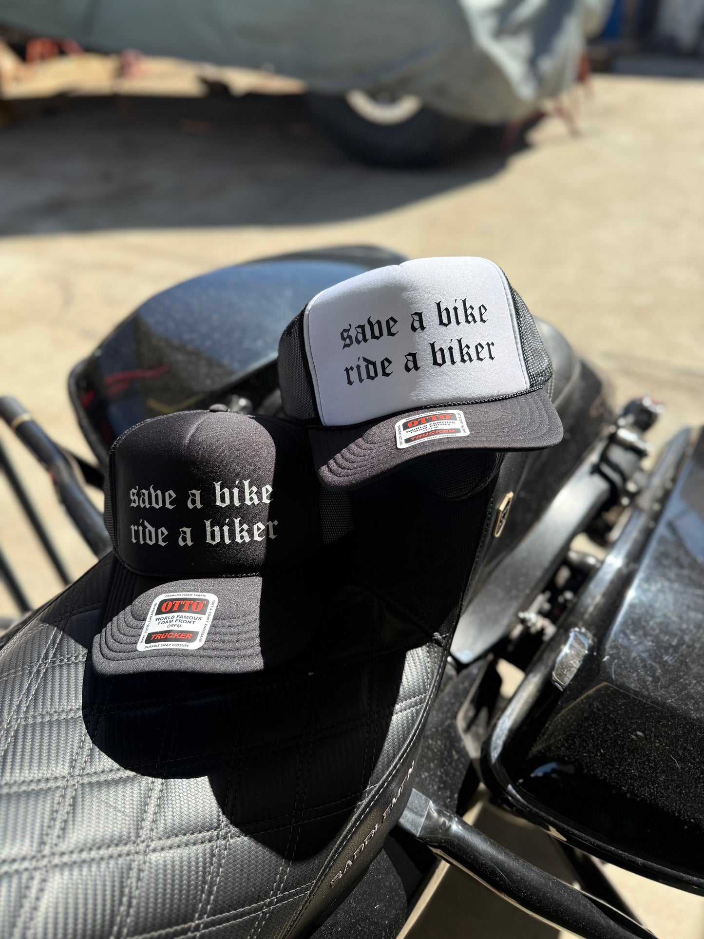 Save a bike ride a biker Trucker