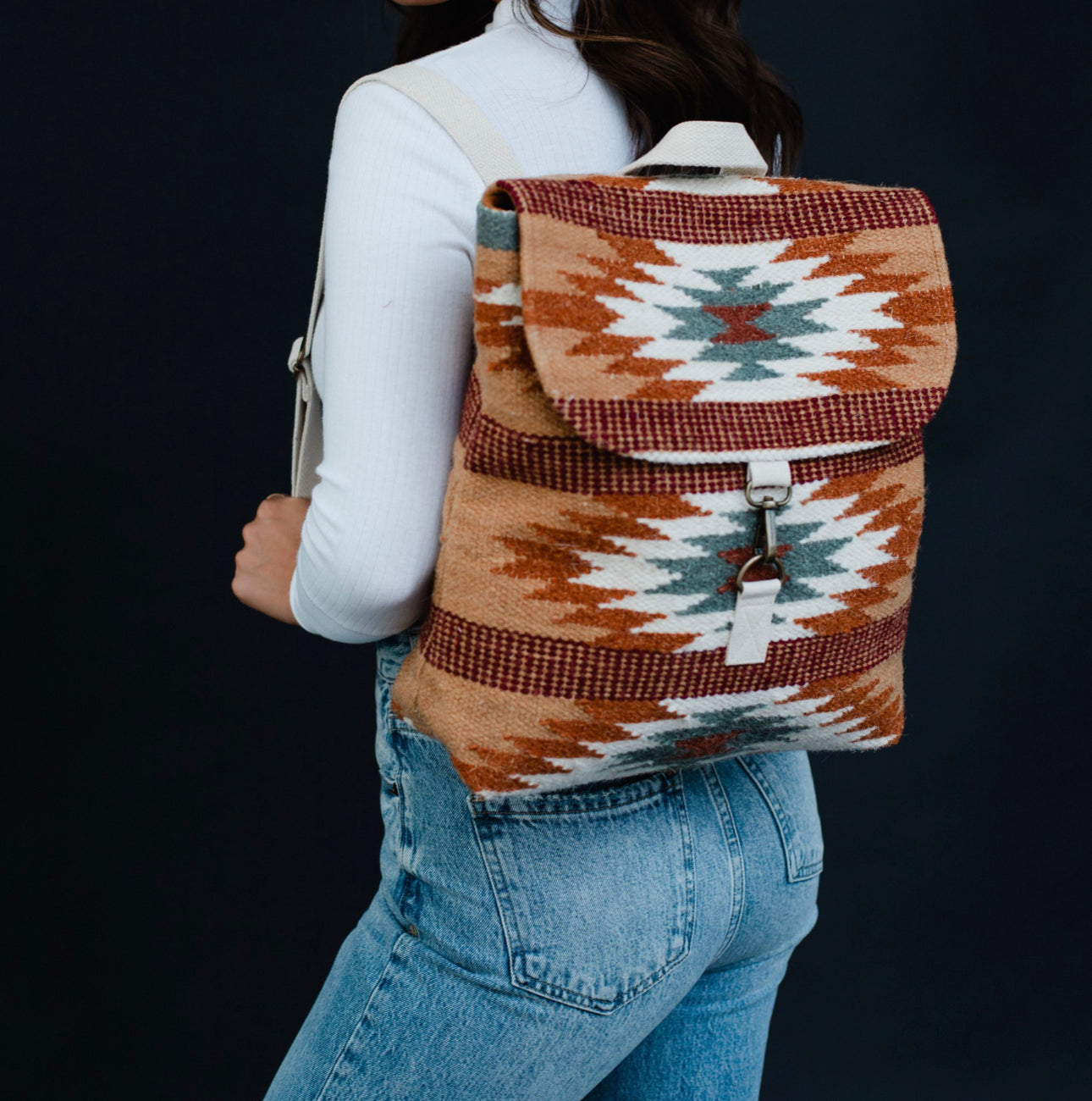 Woven Aztec Backpack