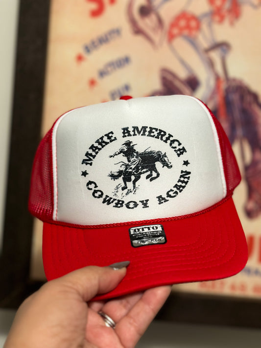 Make America Cowboy Trucker Hat