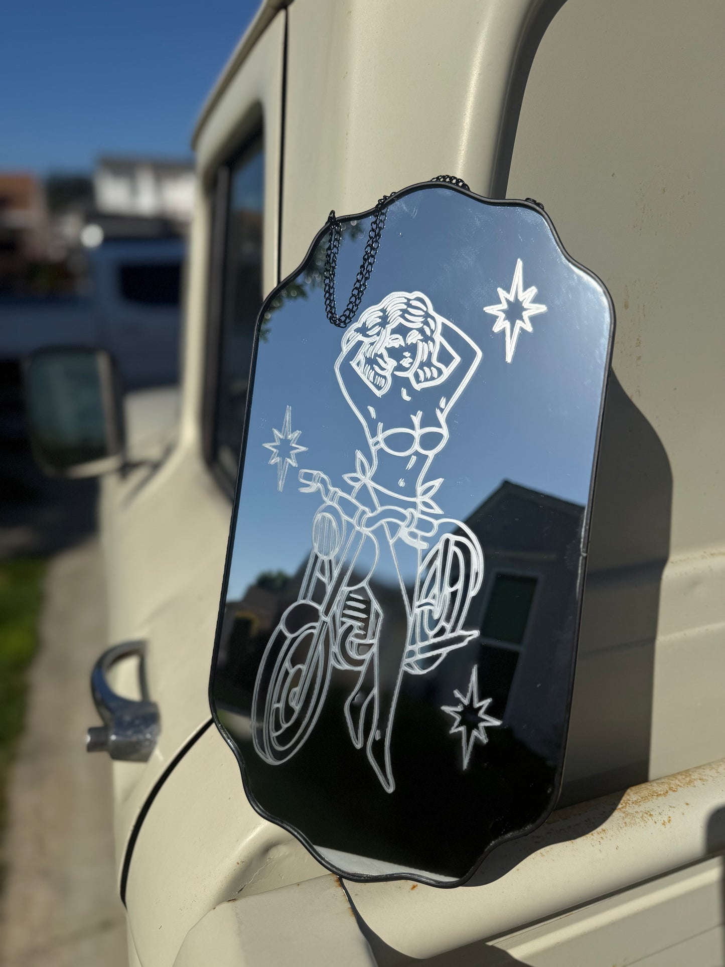 Wild Child Etched Mirror