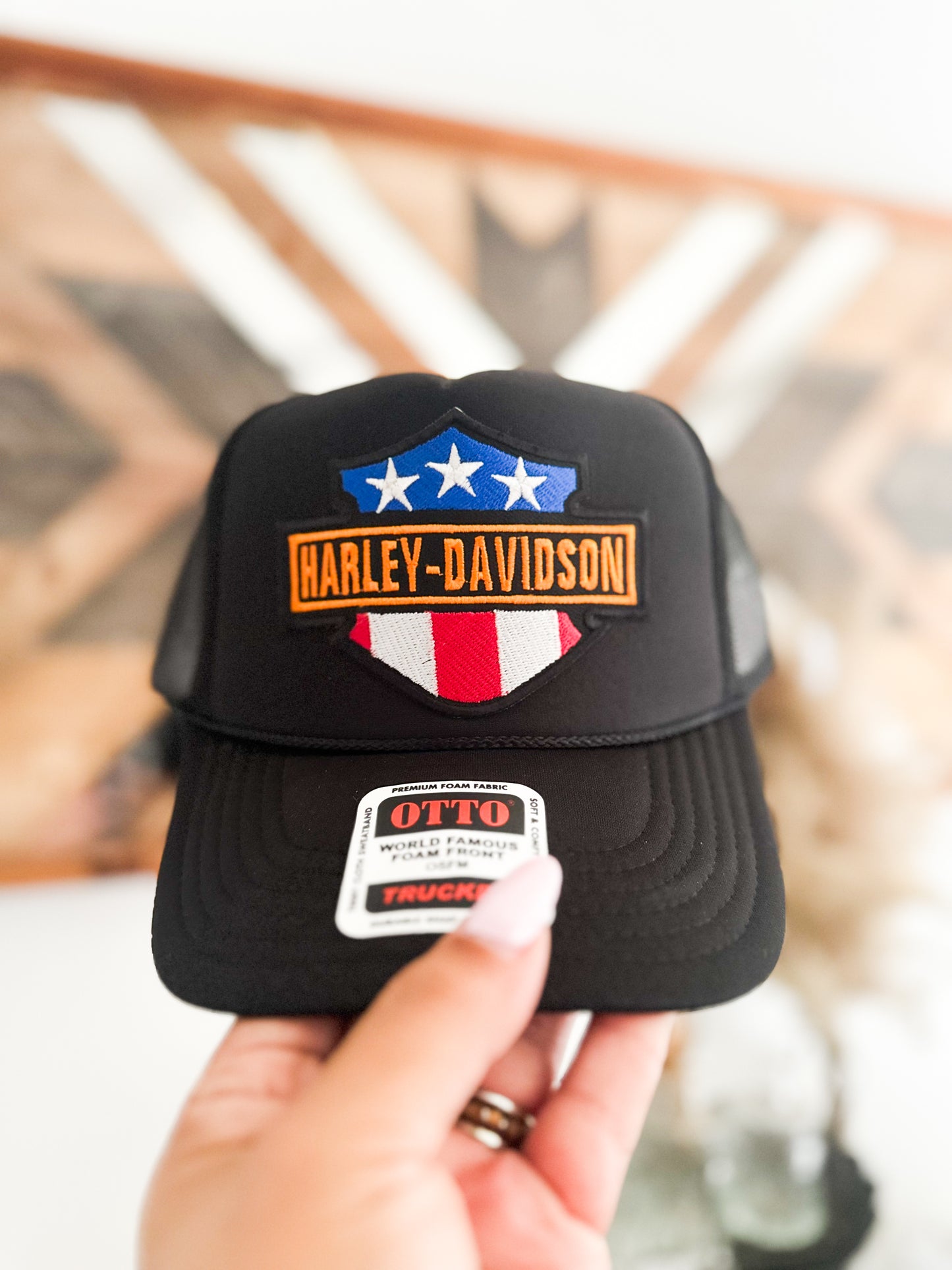 Harley Patch Trucker