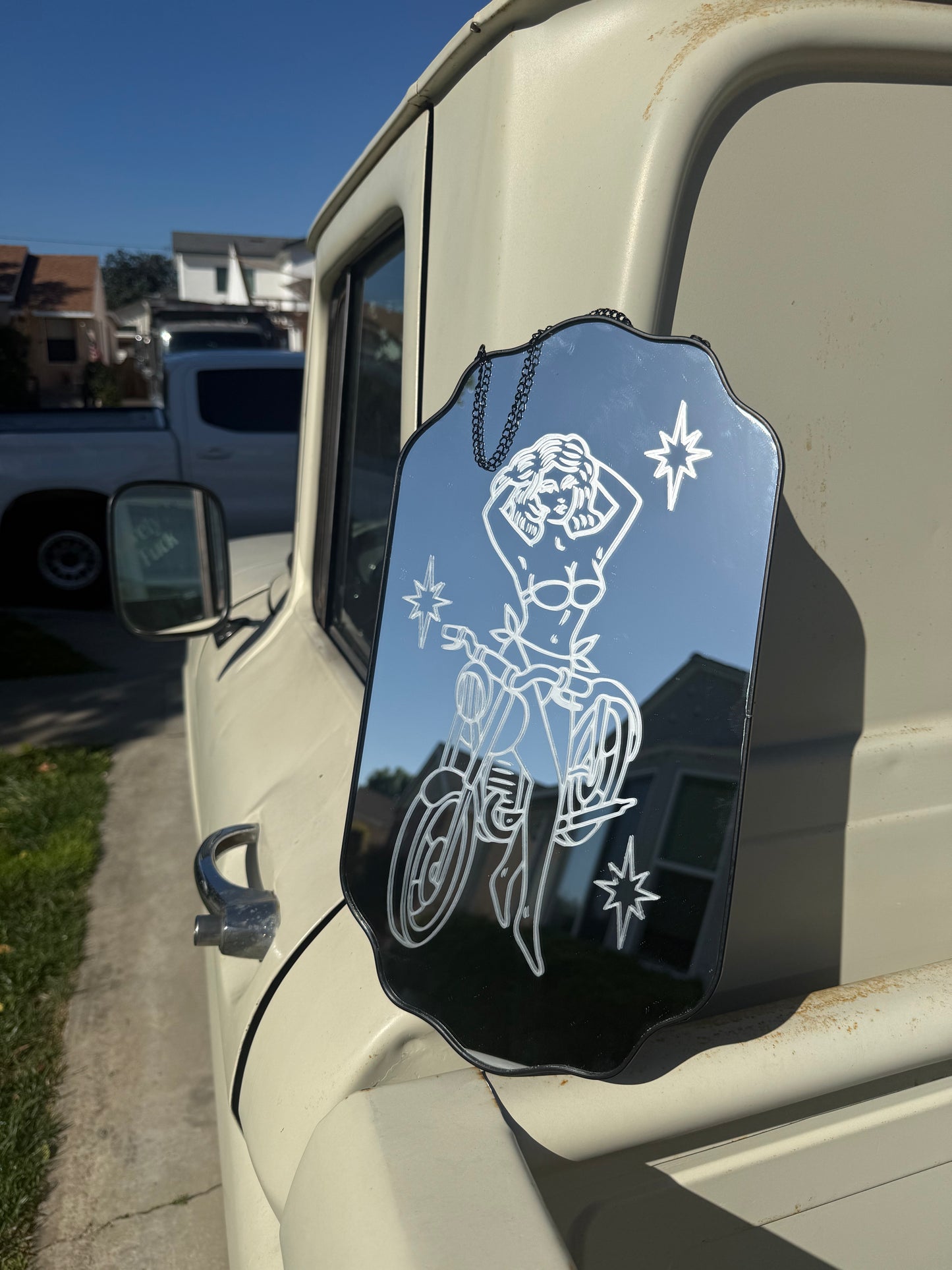 Wild Child Etched Mirror