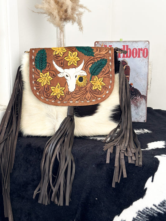 Betsy June Skull Crossbody