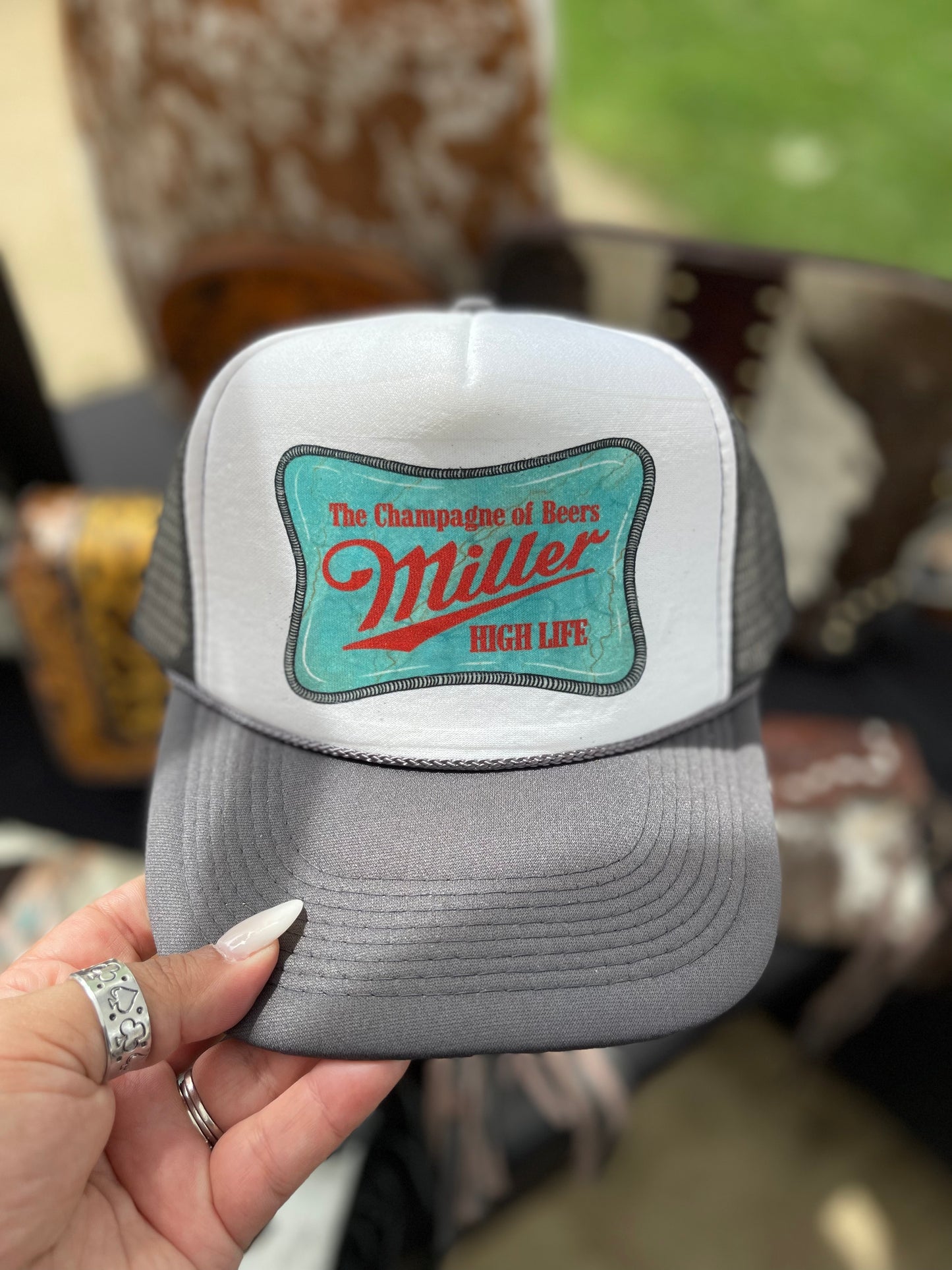 Turquoise Miller Trucker