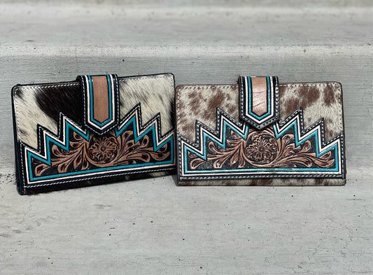 Blu Cowhide Wallet