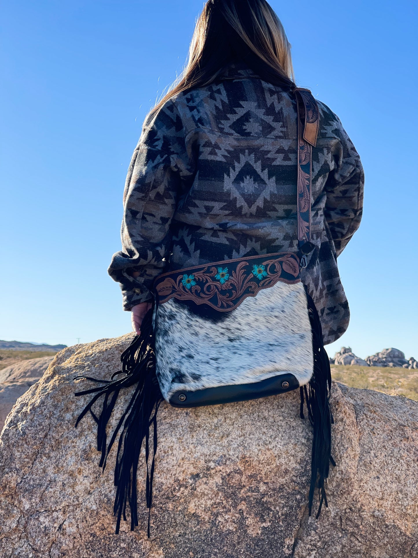 Aspen Tooled Leather Purse