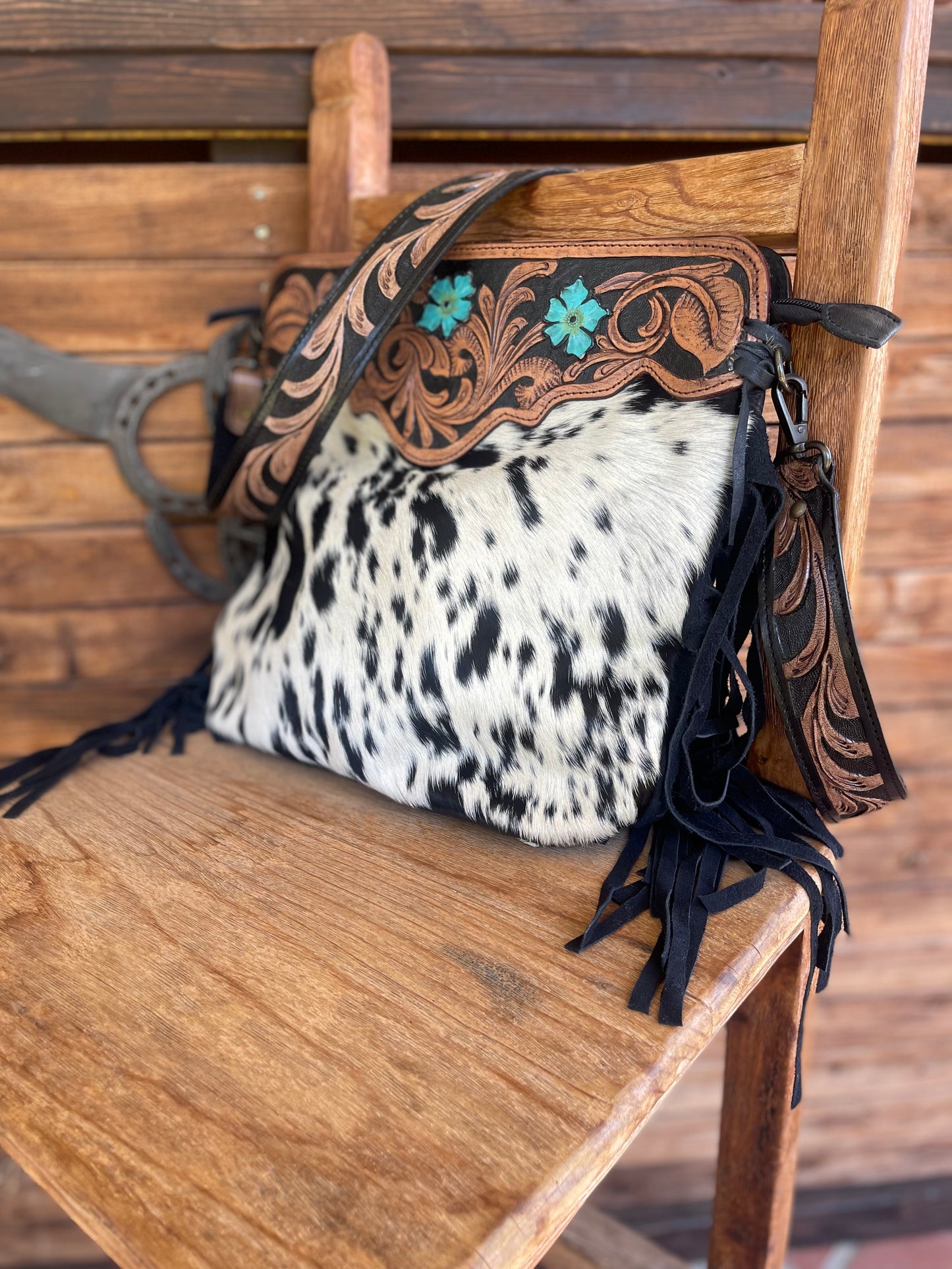 Aspen Tooled Leather Purse