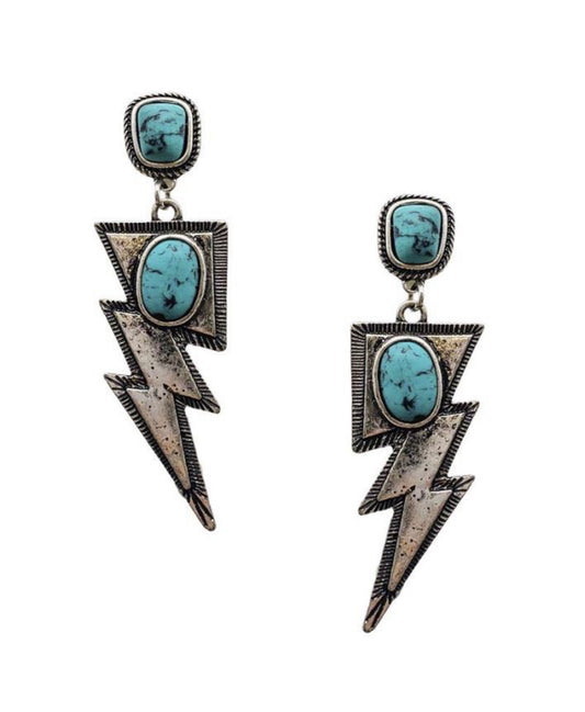 Turquoise Bolted Earrings