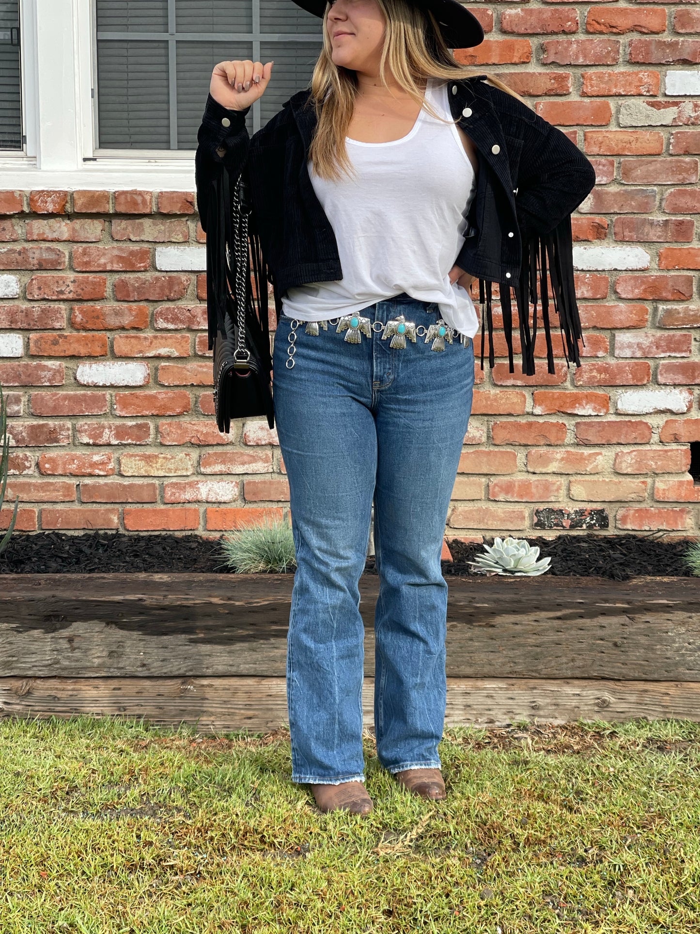 Black Suede Fringe Jacket