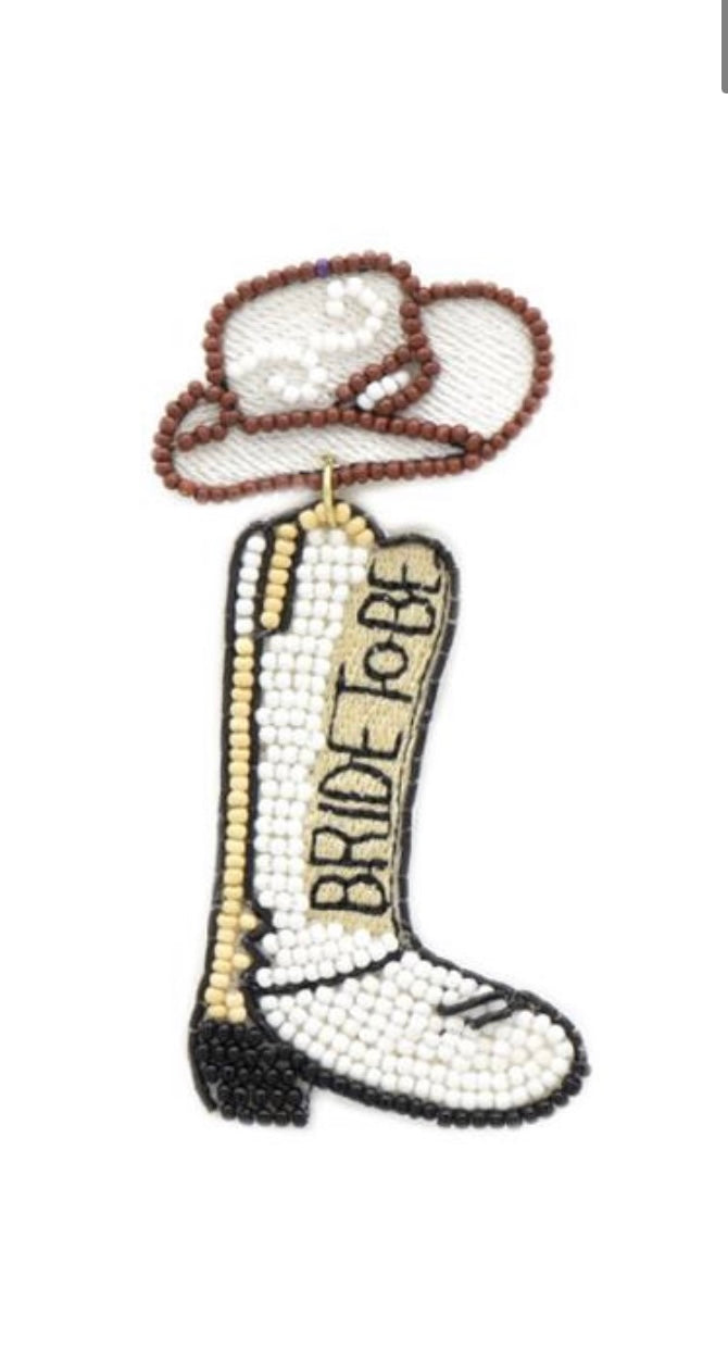 Boot Bride to Be Earrings