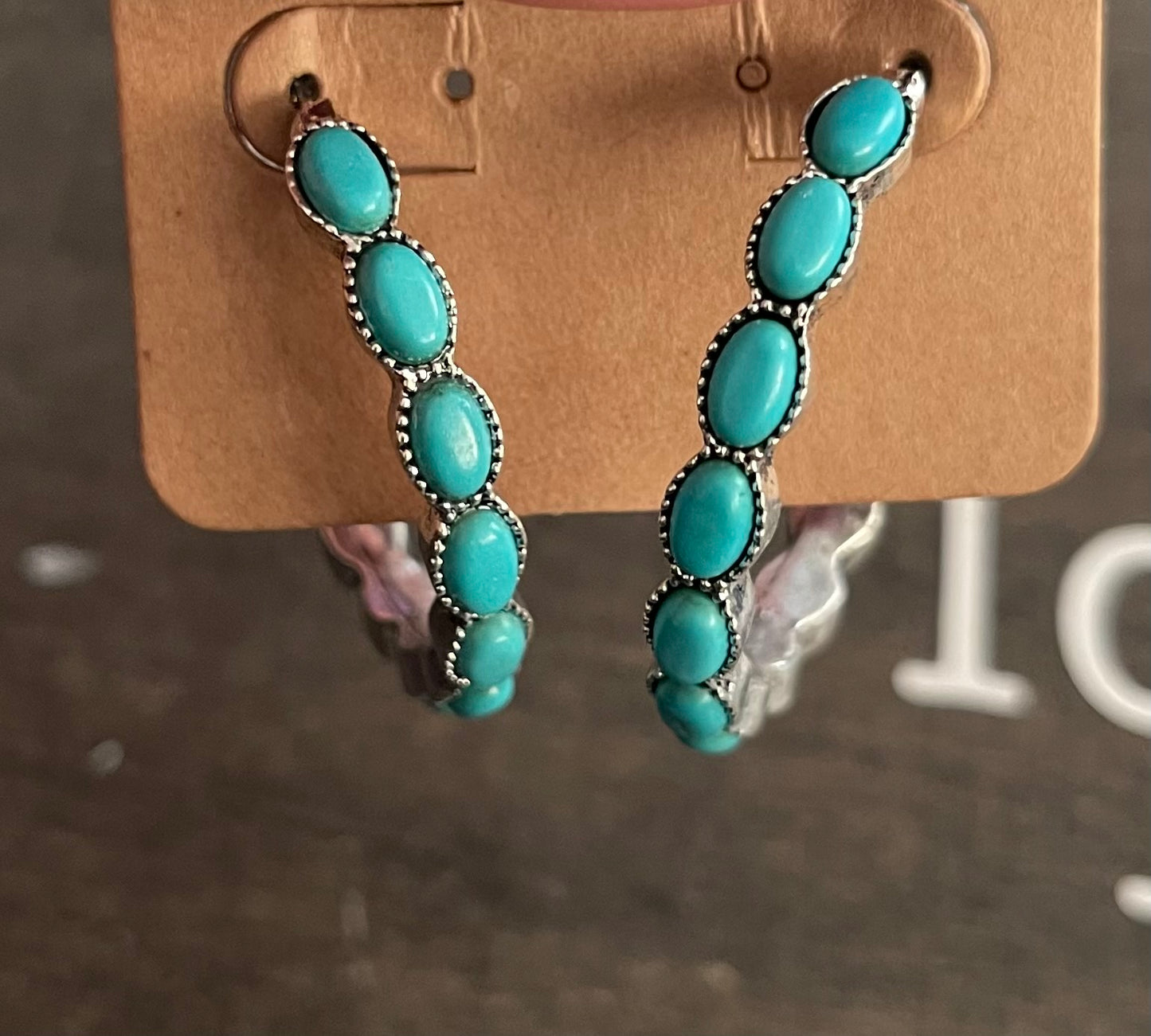 Turquoise Hoop Earring