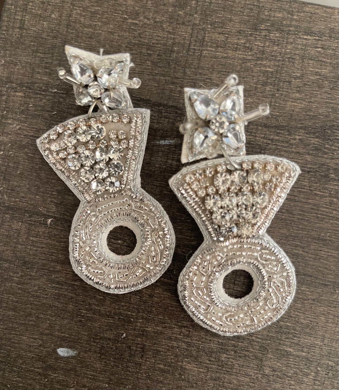 Diamond ring earrings